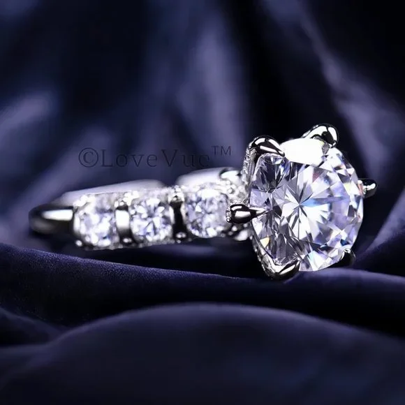 Certified 3ct. t.w. Diamond Brilliant Solitaire Luxury Engagement Wedding Ring - Picture 5 of 17